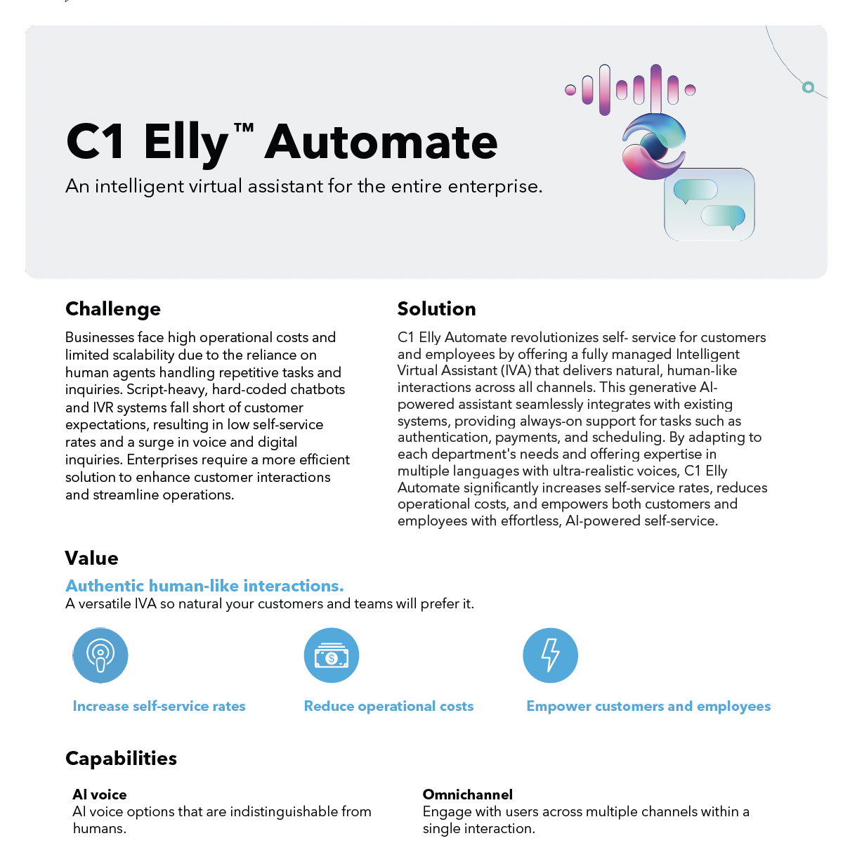 C1 Elly Automate Datasheet